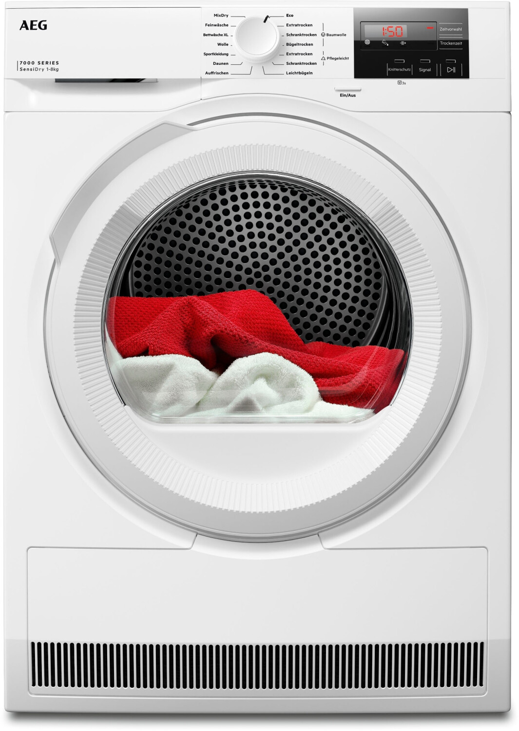 AEG TR7T50580 Wärmepumpentrockner 8 kg, Serie 7000 SensiDry - Schonendes & Energiesparendes Trocknen