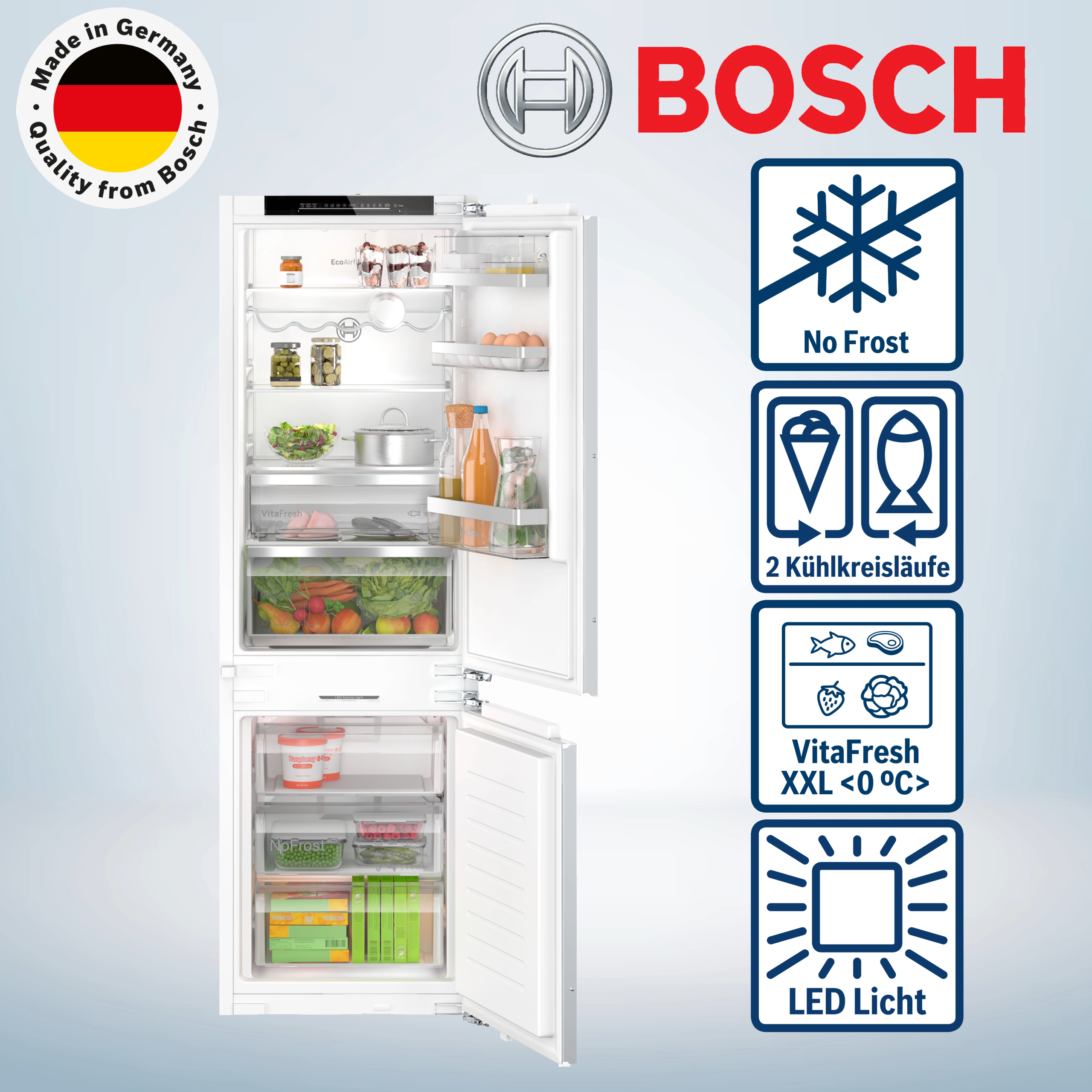 Bosch KIN86ADD0 Kühl-Gefrierkombination