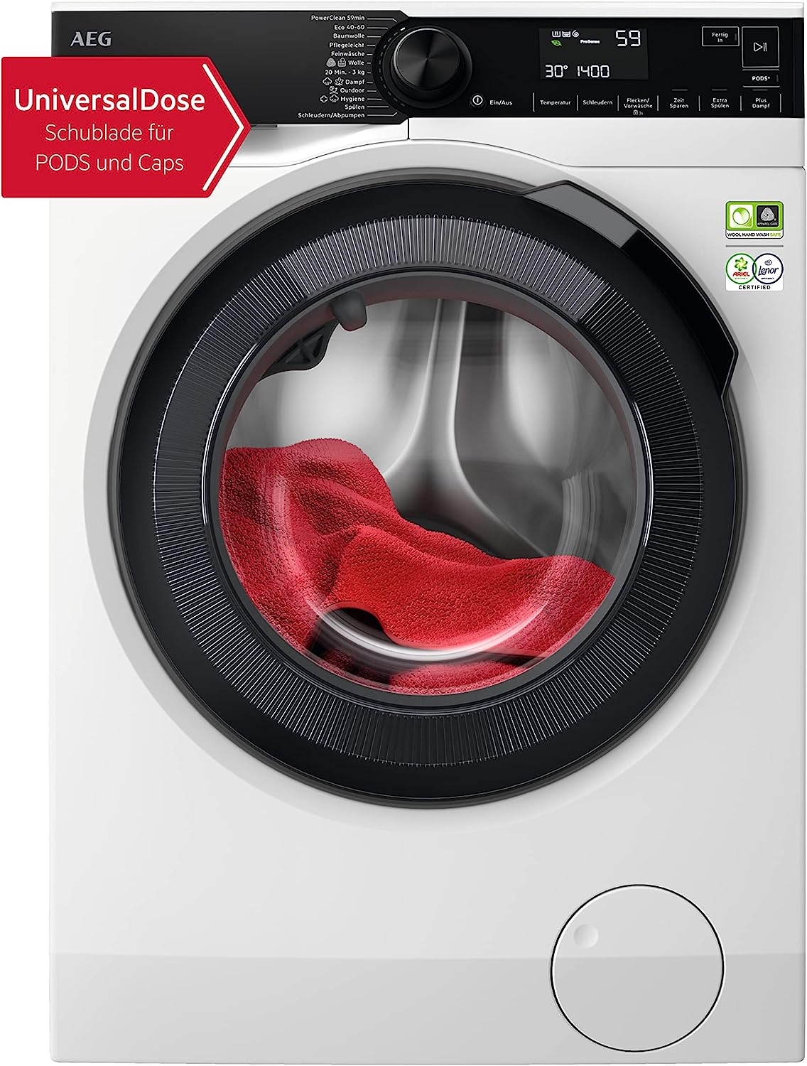 AEG LR8A75490 Waschmaschine Frontlader  9 kg