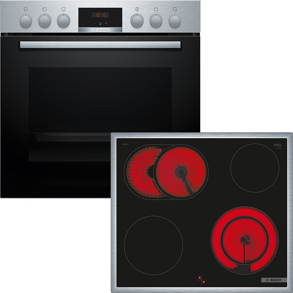 Bosch HND411LR63 (HEA513BR3 + NKN645GA2E) Einbau-Herd-Set 