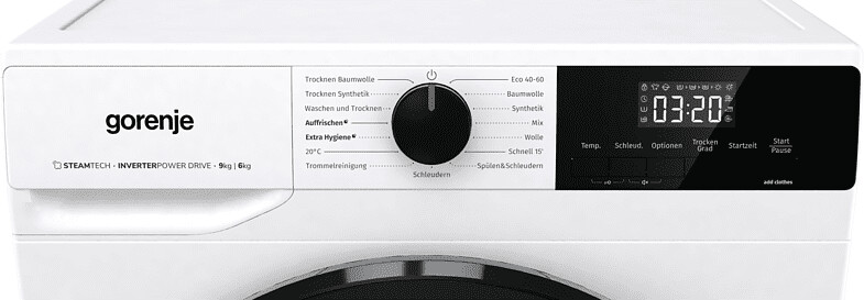  Gorenje WD2A964ADPS  freistehender Waschtrockner  9 kg Waschen  6 kg Trocknen 