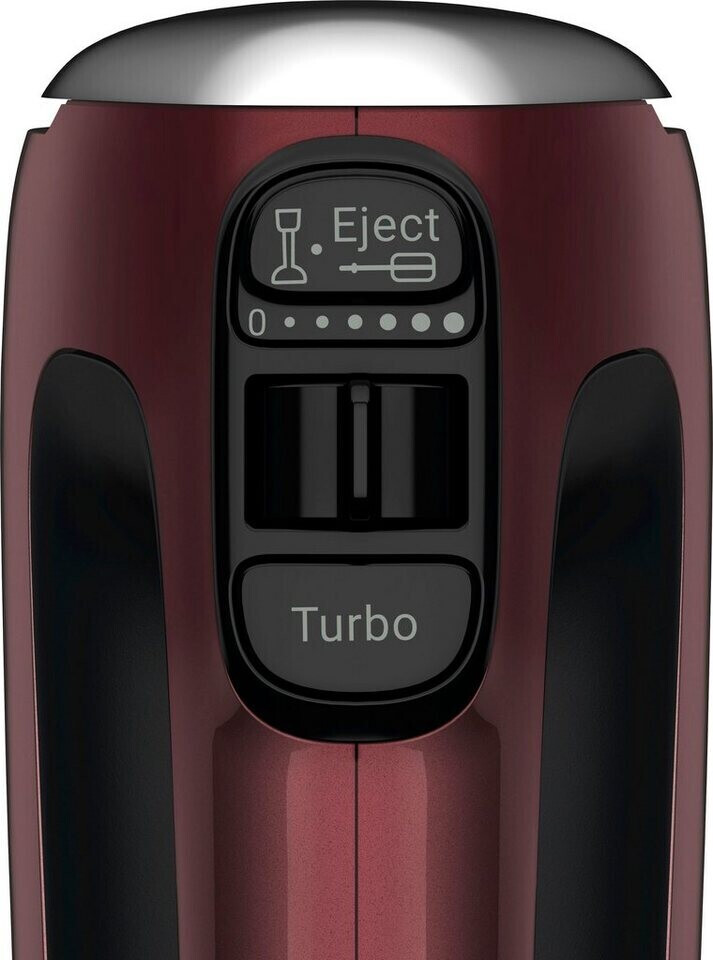 Tefal HT6525 rot Powermix Silence Handmixer  600 W Leistung  offener Griff  Geschwindigkeitsstufen + Turbo-Funktion