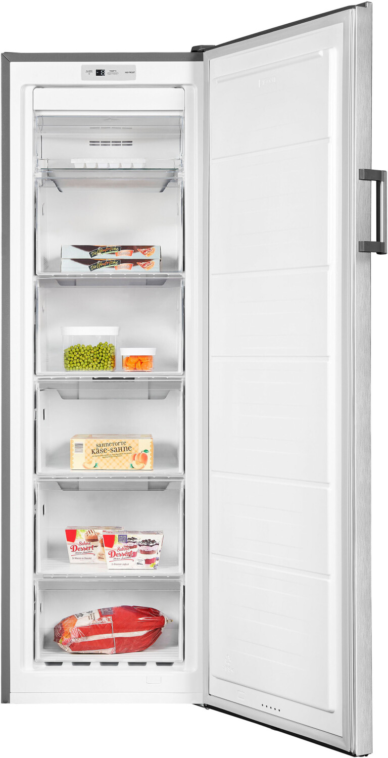 Exquisit GS 271-NF-H-010E Inoxlook Standgefrierschrank