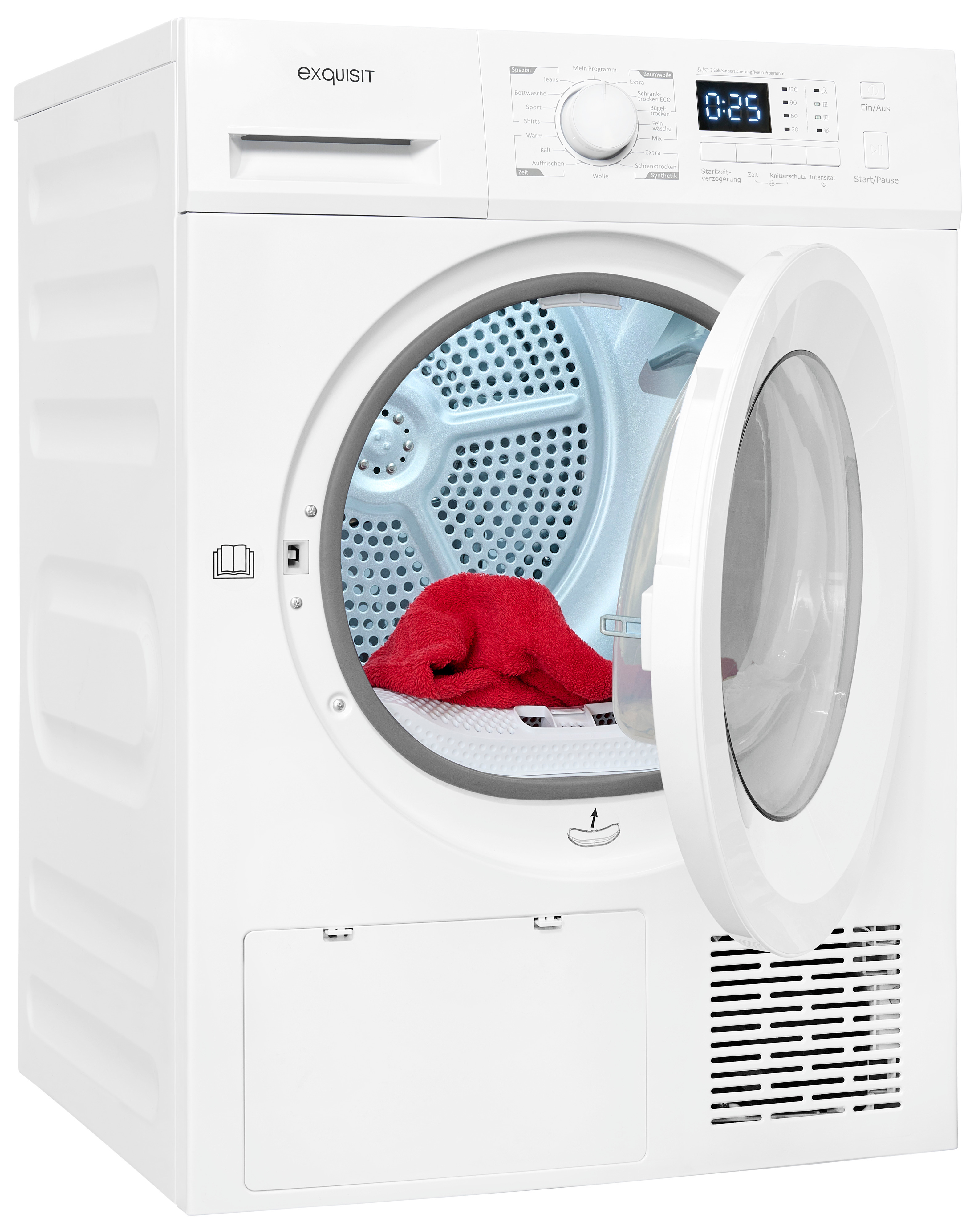 Exquisit TWP803-030 Wärmepumpentrockner – 8 kg, 16 Programme, Energieeffizienzklasse A++, Weiß Exquisit TWP803-030 Wärmepumpentrockner – 8 kg, 16 Programme, Energieeffizienzklasse A++, Weiß