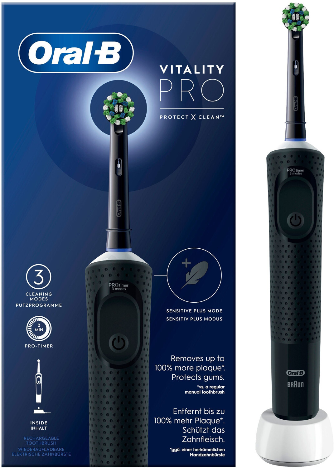 Oral-B Vitality Pro D103 Protect X Clean black  elektrische Zahnbürste