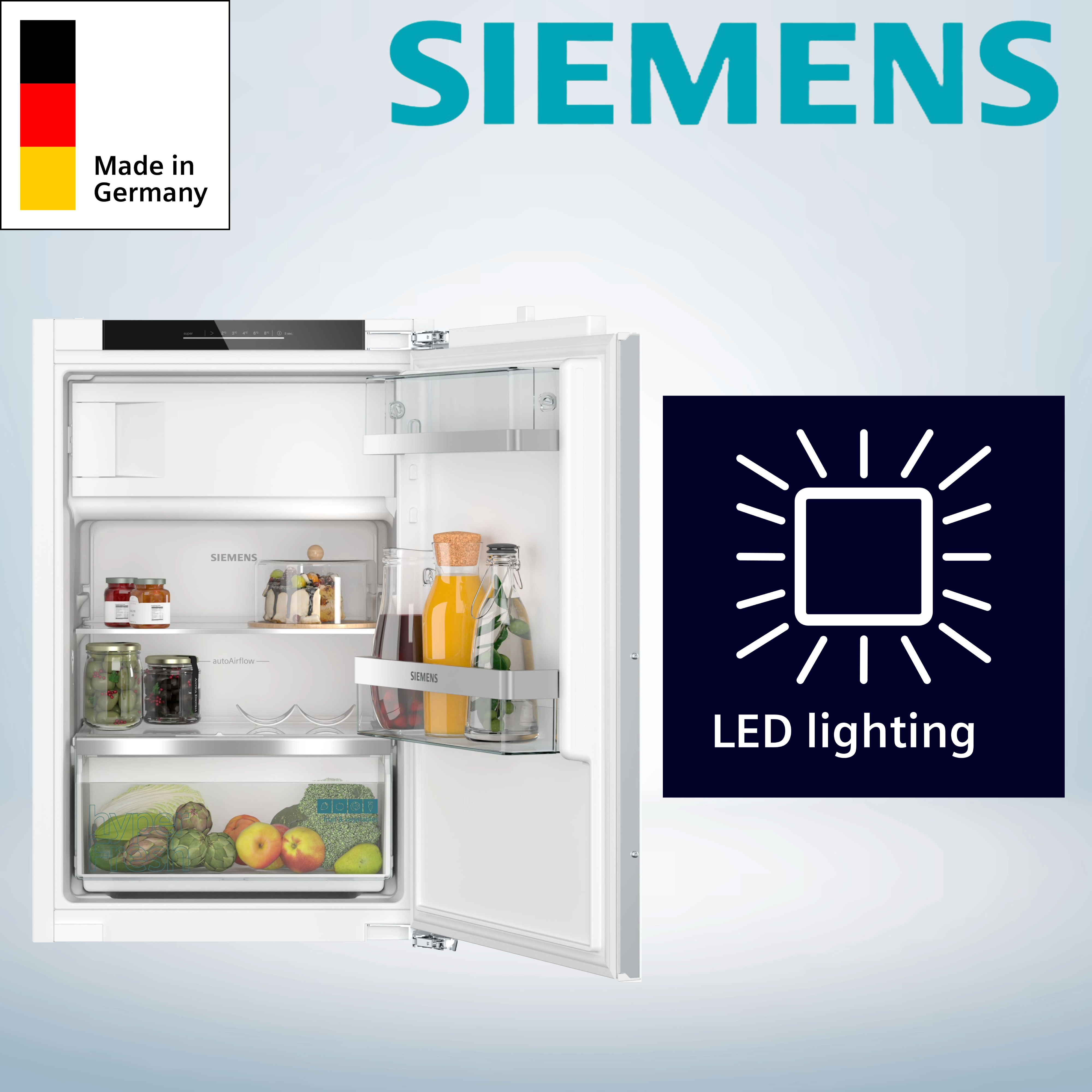 Siemens KI22LADD1 iQ500 Einbau-Kühlschrank mit Gefrierfach