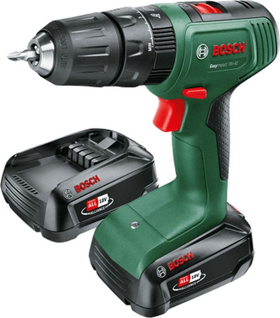 Bosch Akku Schlagbohrschrauber EasyImpact 18V-40 (2 Akku 2,0 Ah, 18 Volt System, im Koffer)