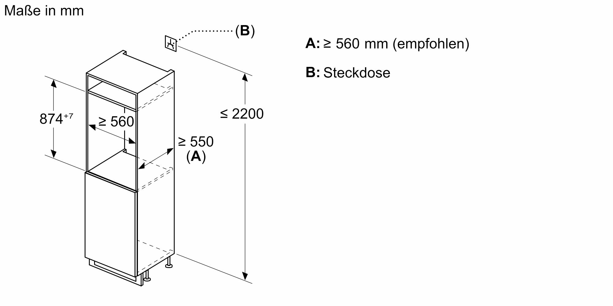 Siemens KI22LNSE0 iQ100 Einbau-Kühlschrank mit Gefrierfach