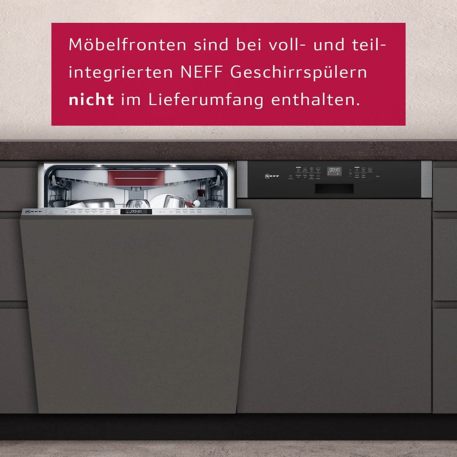 Neff S857YMX03E  Einbaugeschirrspüler  vollintegrierbar  Anzahl Maßgedecke 10