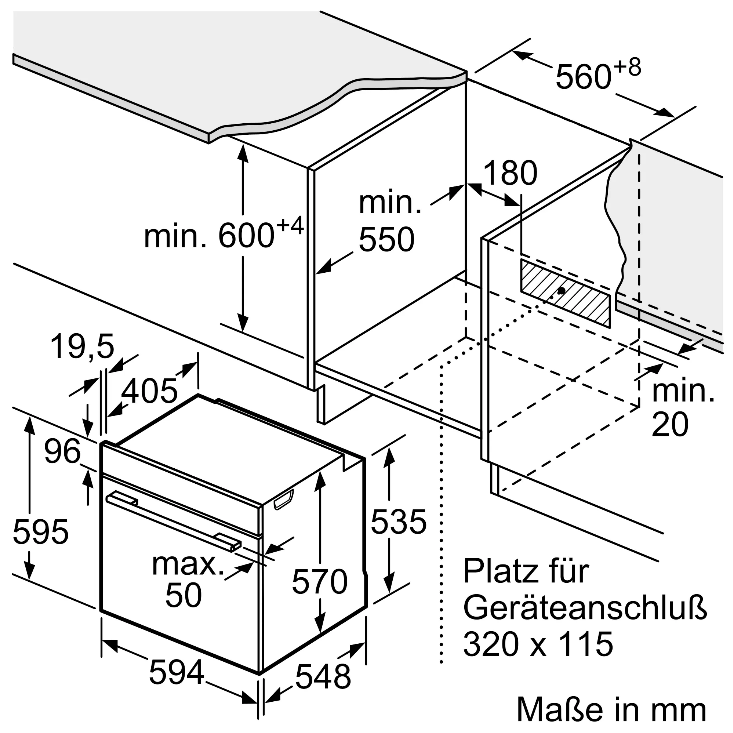 Siemens HE213A4S0 iQ300 Einbauherd
