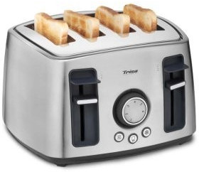 Trisa Family Toast (7345.7512) 4-Scheiben-Toaster  1.600 Watt  Krümelschublade  Stopptaste  6 Stufen