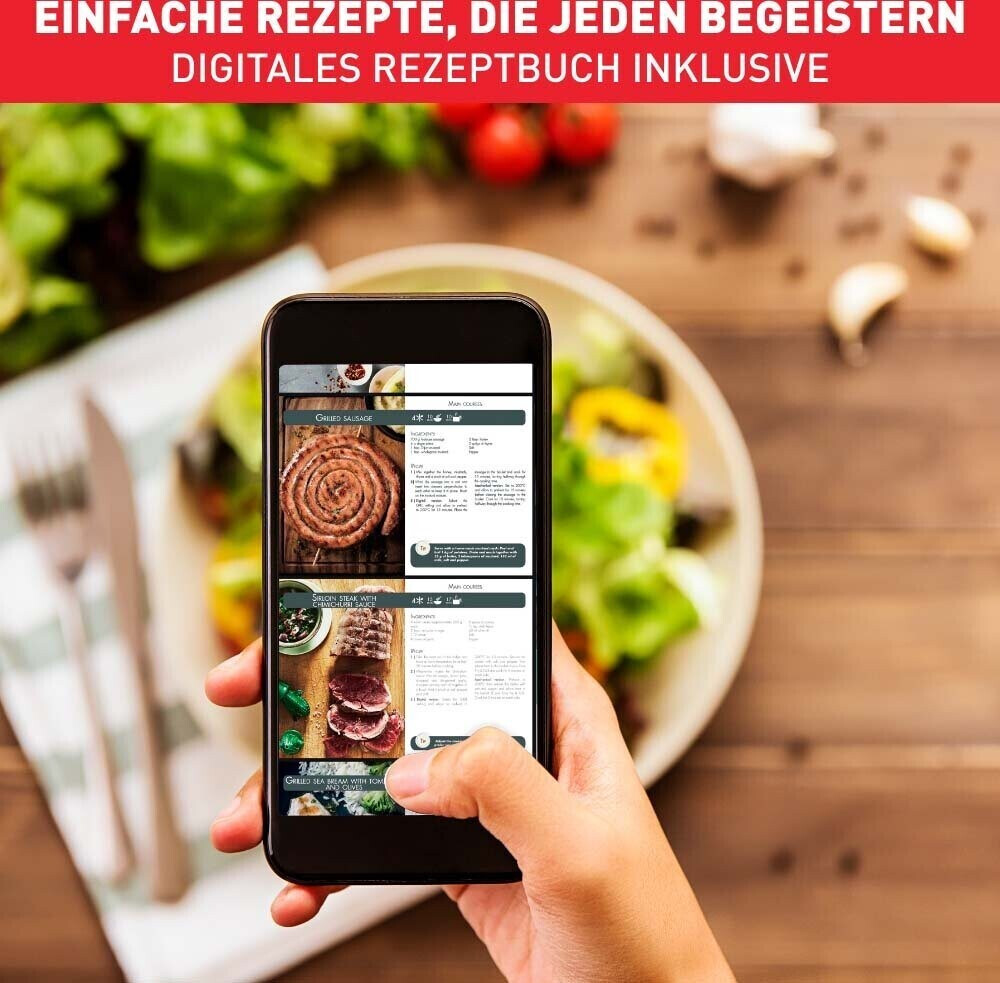 Tefal EY5018 Easy Fry & Classic Grill  Heißluftfritteuse, 2-in-1 Technologie (Air Fryer und Grill) XL