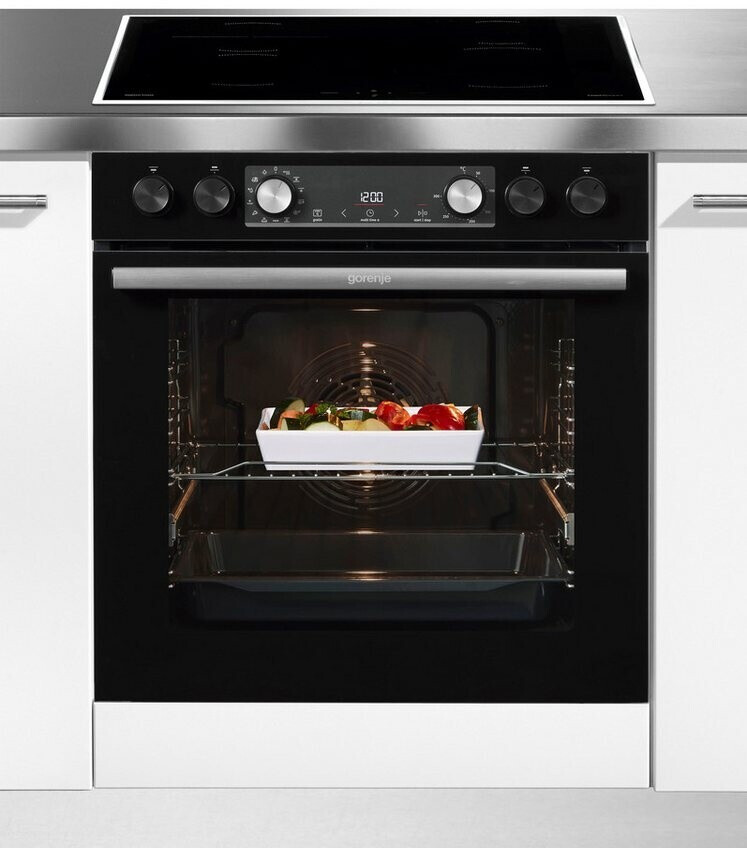 Gorenje BlackSet5 Induktion (BCIX6737E05BG + GI6400B) Herd-Set mit Induktionskochfeld