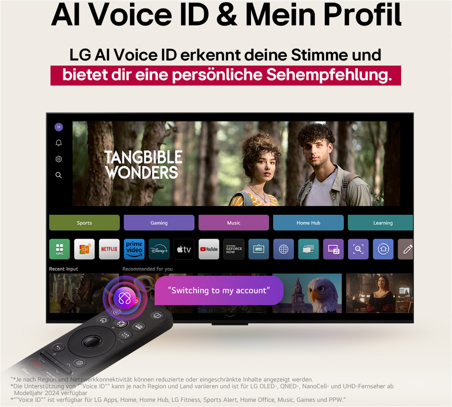 LG OLED55G59LS 139 cm (55 Zoll) OLED evo AI TV 