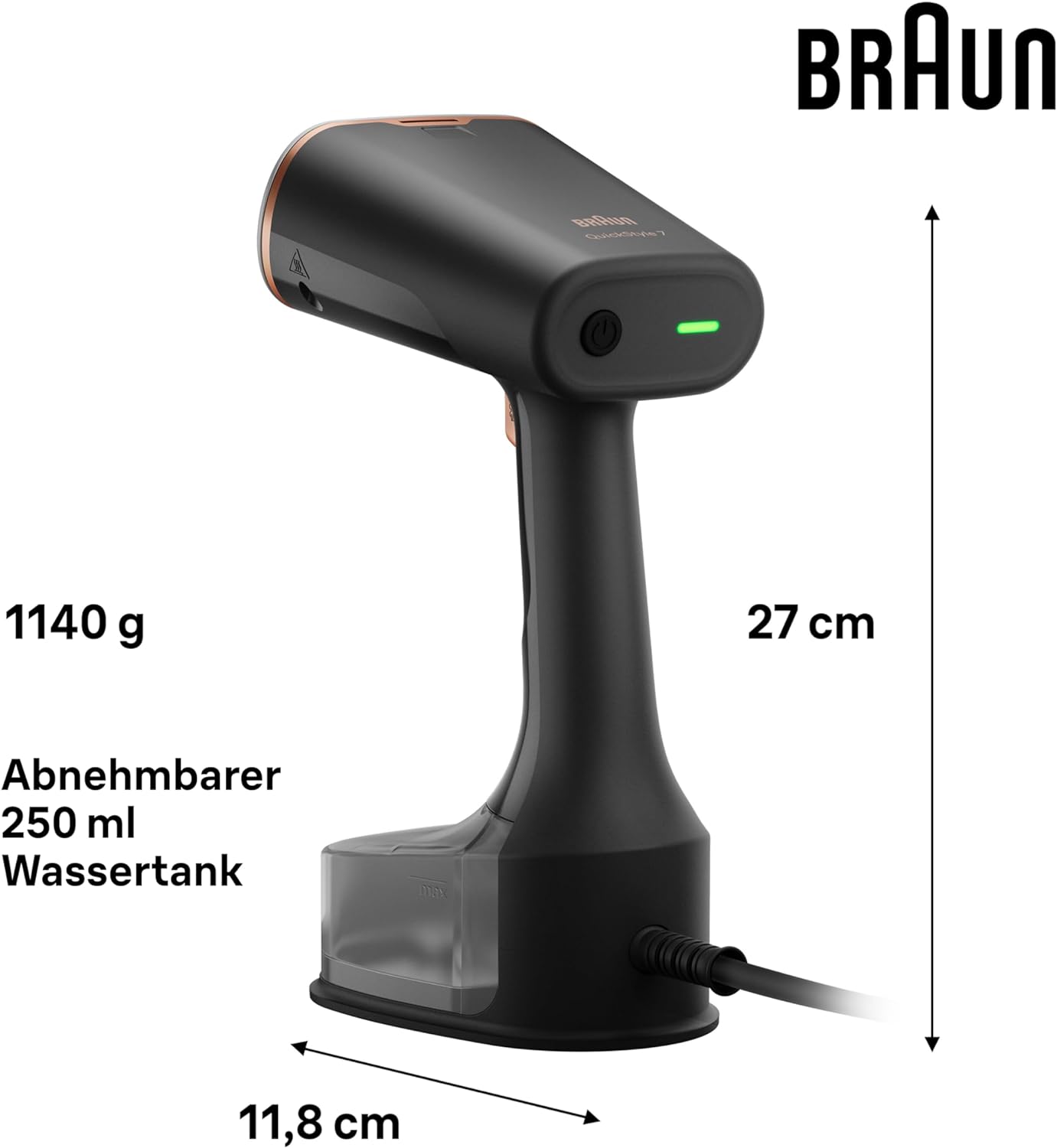 BRAUN GS 7077 BK QuickStyle 7 Dampfbürste
