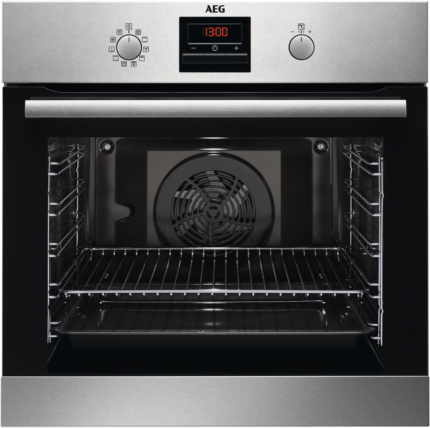 AEG BPS33102ZM Einbaubackofen  72 Liter  Heißluftgrill  Pyrolyse  Heißluft  Grill  Pizzastufe 