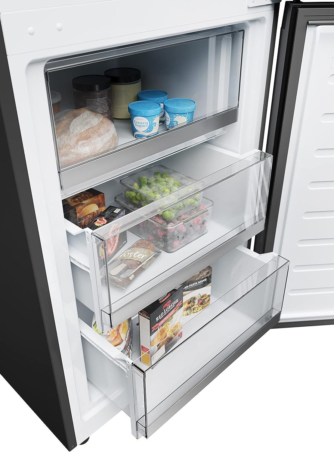 Haier HDW3618DNPD Kühl-Gefrierkombination  Inhalt Kühlbereich 222 Liter 