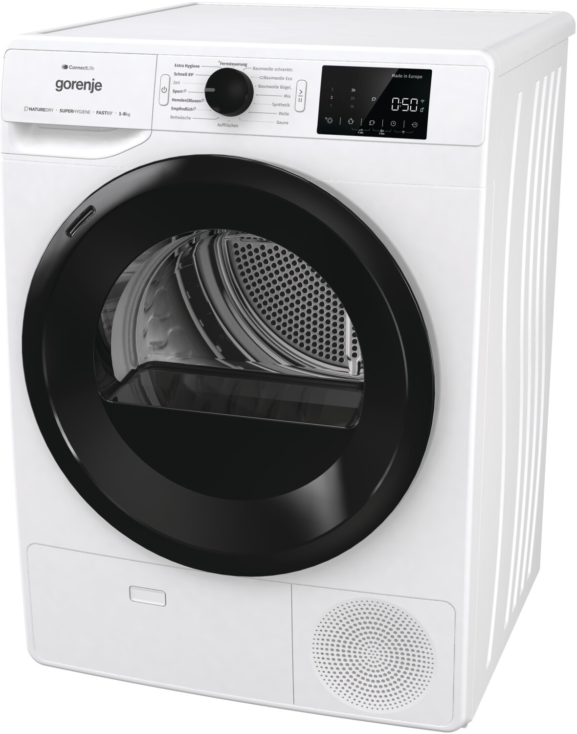 Gorenje DPNE82/GN Trockner/Kondensation mit Wärmepumpe / 8kg / 16 Programme/WIFI