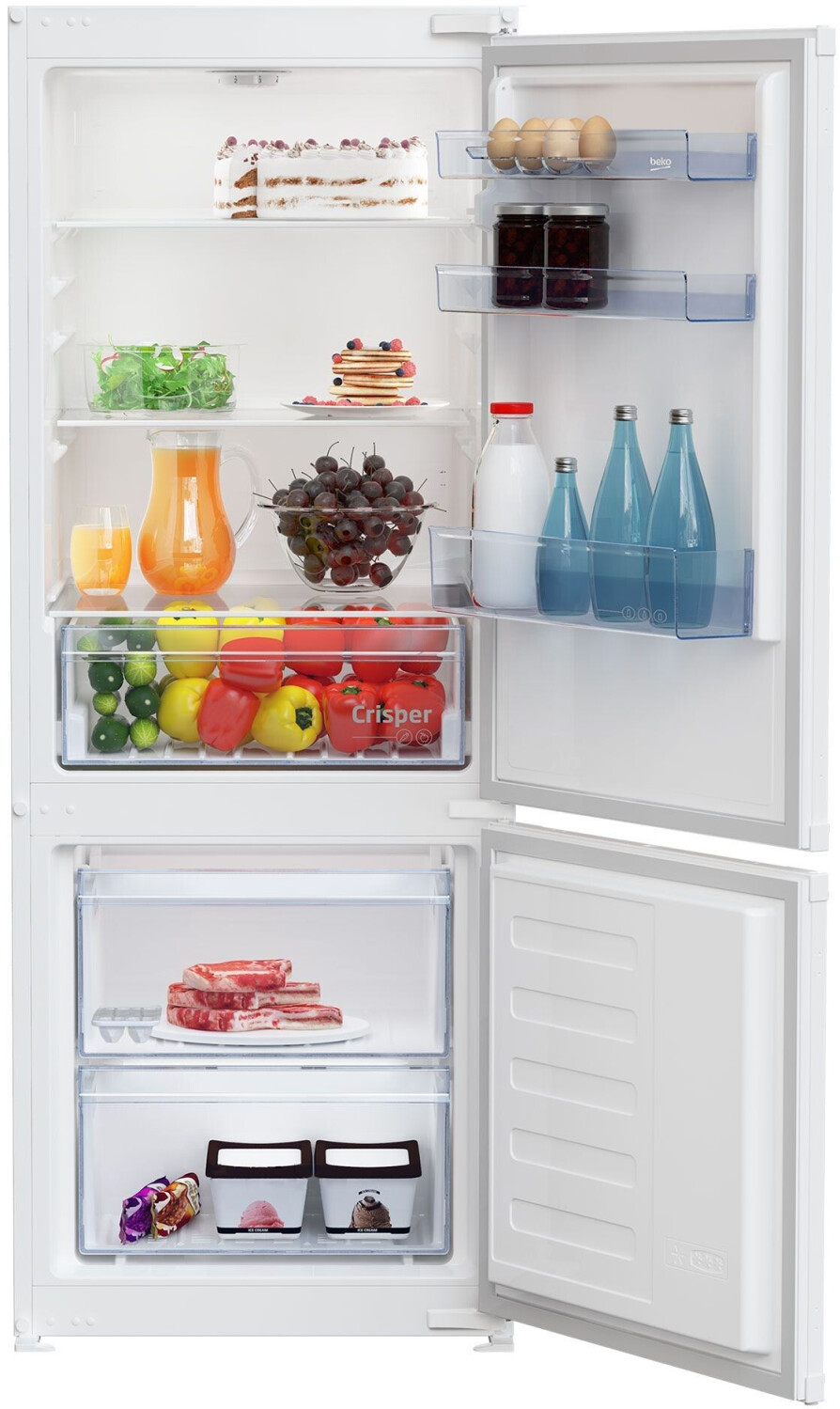 Beko BCSA240K4SN Einbau-Kühl-/Gefrierkombination