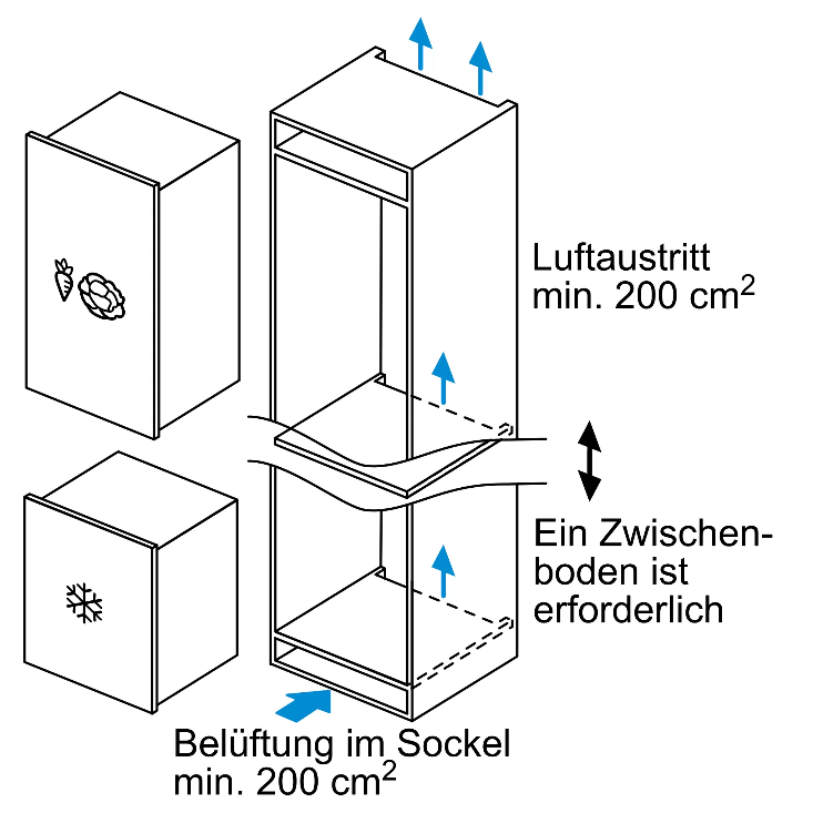 Siemens GI11VADE0 iQ500 Einbau-Gefrierschrank