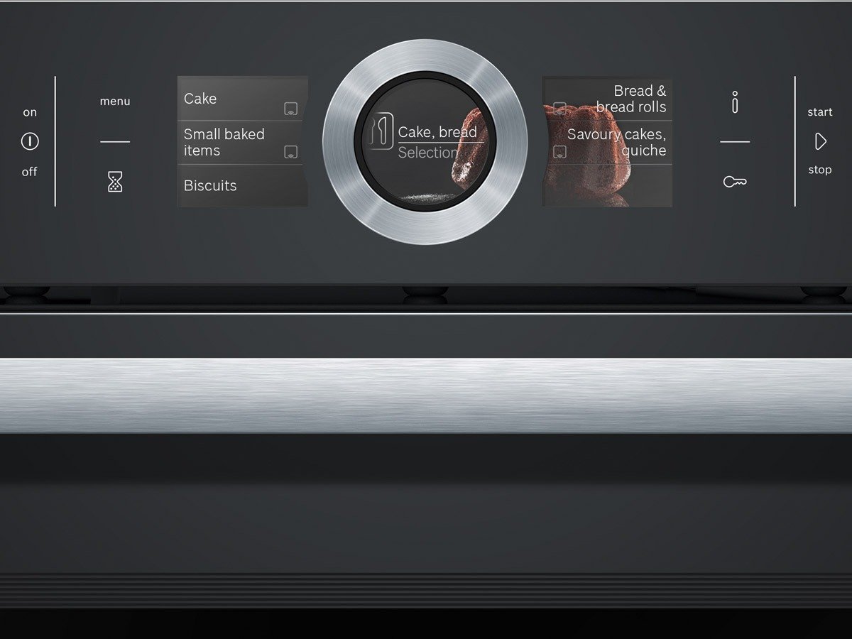 Bosch HMG6764B1 Backofen mit Mikrowelle Vulkanschwarz, EEK: A