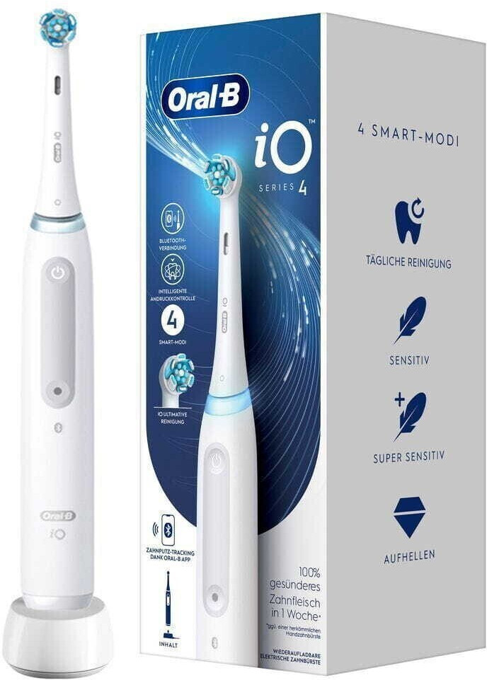 Oral-B iO Series 4 quite white Elektrozahnbürste  4 Reinigungsstufen