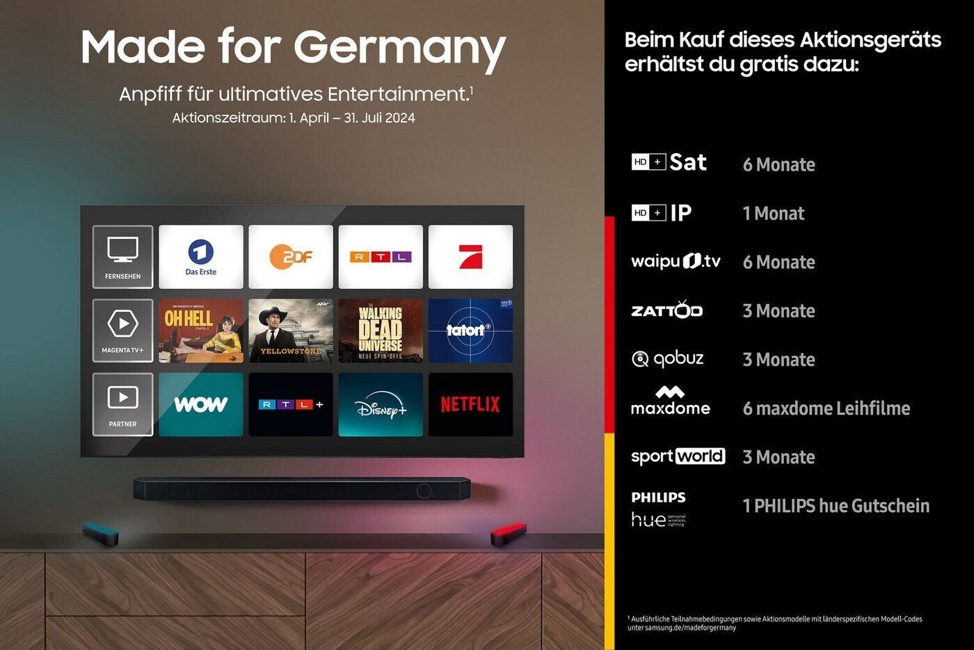 Samsung U55D807  Crystal UHD 4K DU8079 Fernseher 55 Zoll