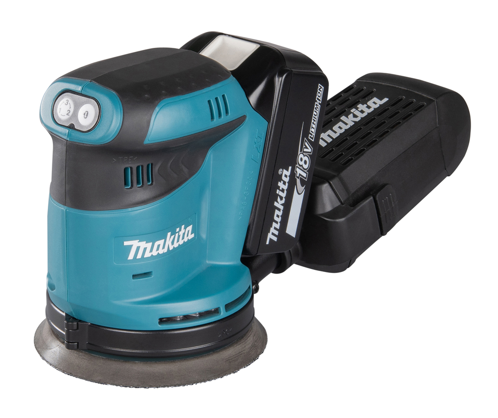 Makita DBO180Z 18V Akku-Exzenterschleifer 125 mm | 3 Drehzahlstufen | LXT | Effiziente Staubabsaugung (Solo, ohne Akku & Ladegerät)