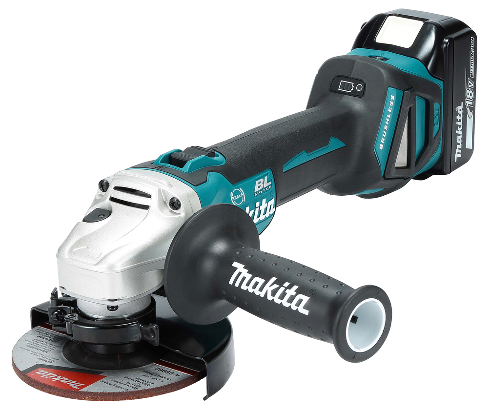 Makita DGA513Z 18V Akku-Winkelschleifer 125 mm | Bürstenlos | Variable Drehzahl | ADT & AFT (Solo, ohne Akku & Ladegerät)