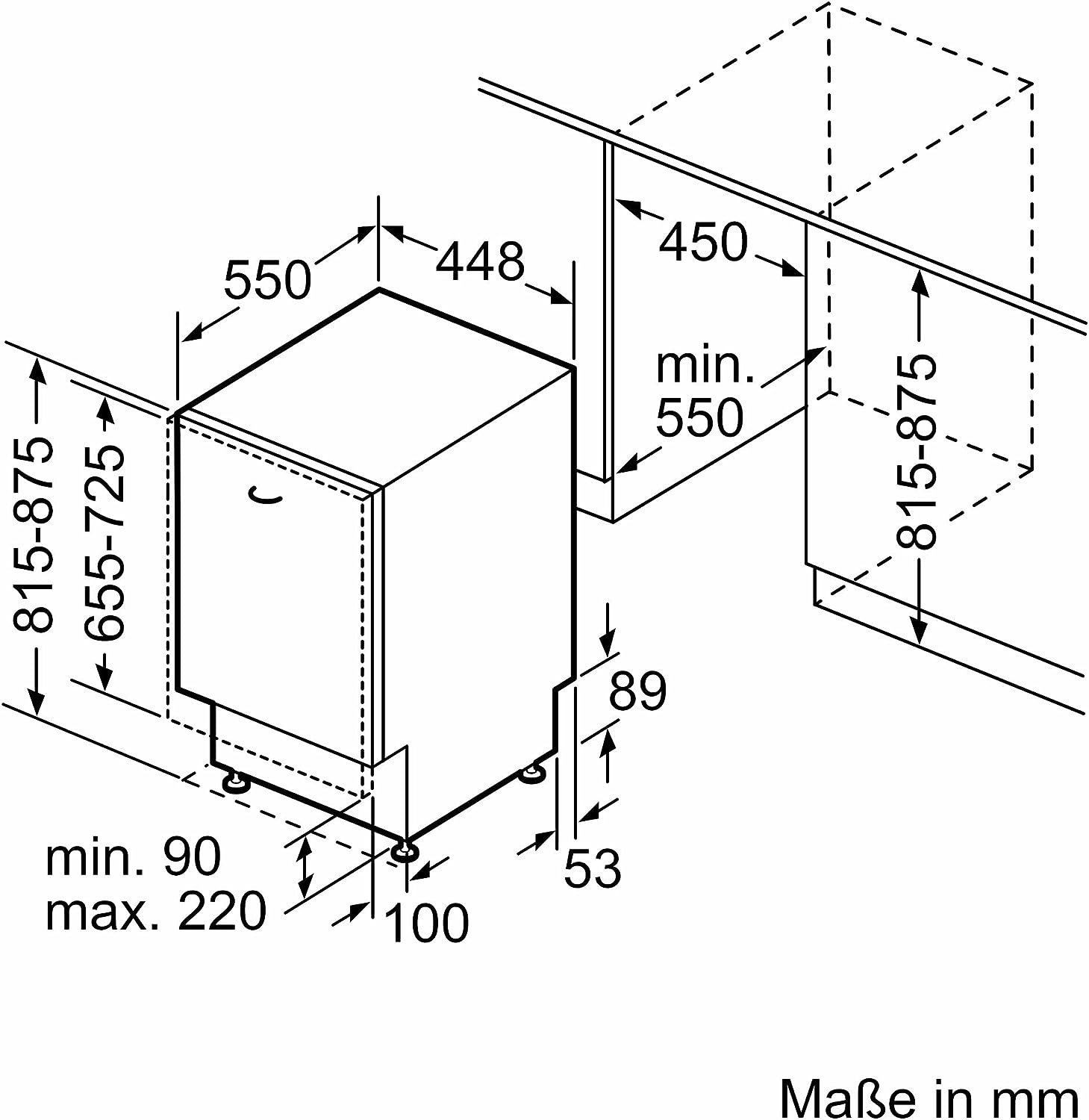 Neff S857YMX03E  Einbaugeschirrspüler  vollintegrierbar  Anzahl Maßgedecke 10