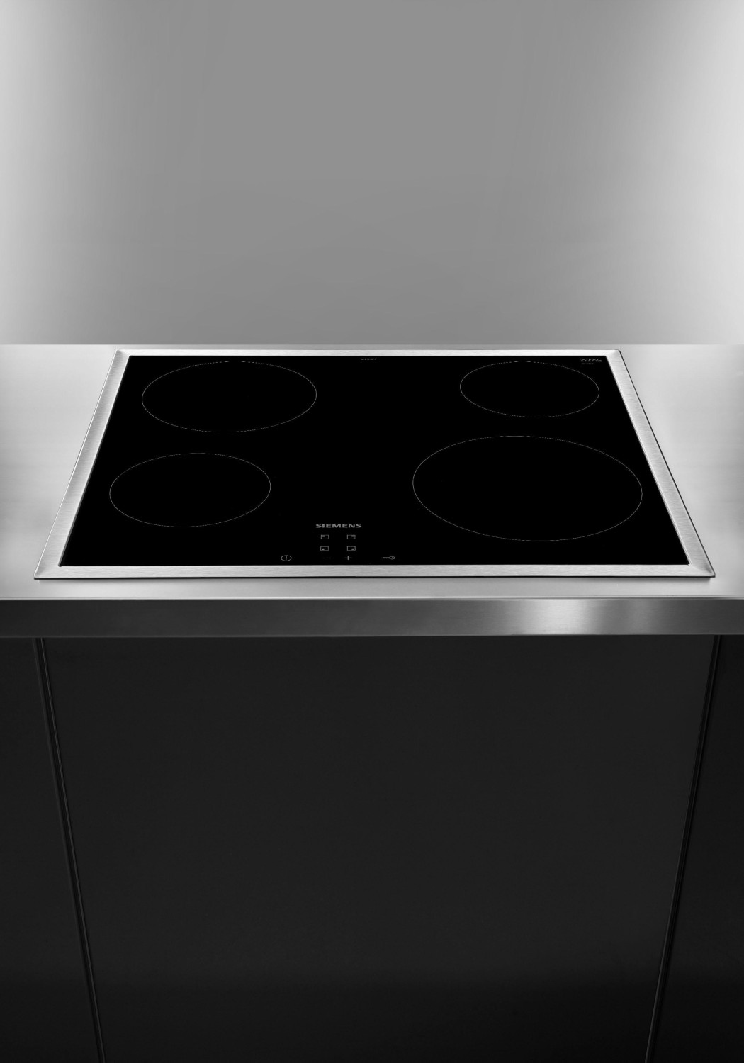 Siemens ET645HE17 Kochfeld Elektro, Edelstahl, 58,3 cm, touchControl-Bedienung 