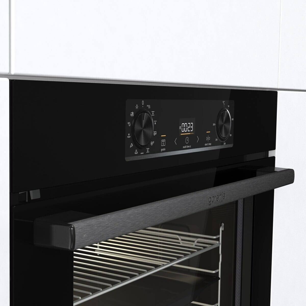 Gorenje BPS6737E14BG Einbau-Backofen / 77L / Pyrolyse/Heißluft/ExtraSteam