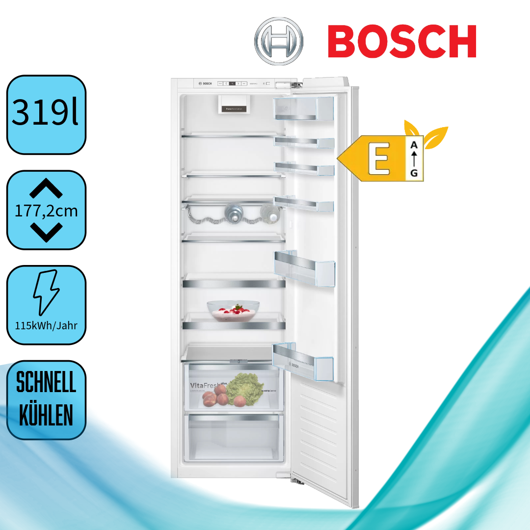 Bosch KIR81AFE0  Einbaukühlschrank  Inhalt Kühlbereich 319 Liter 