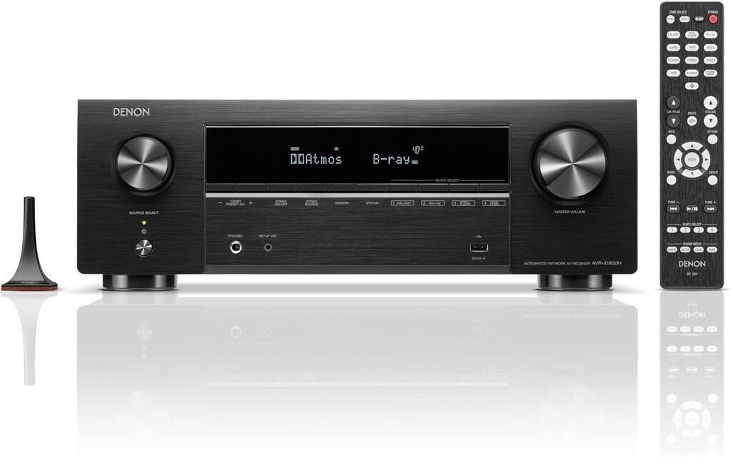 Denon AVR-X1800H DAB  7.2-Kanal AV-Receiver, HiFi Verstärker mit Dolby Atmos