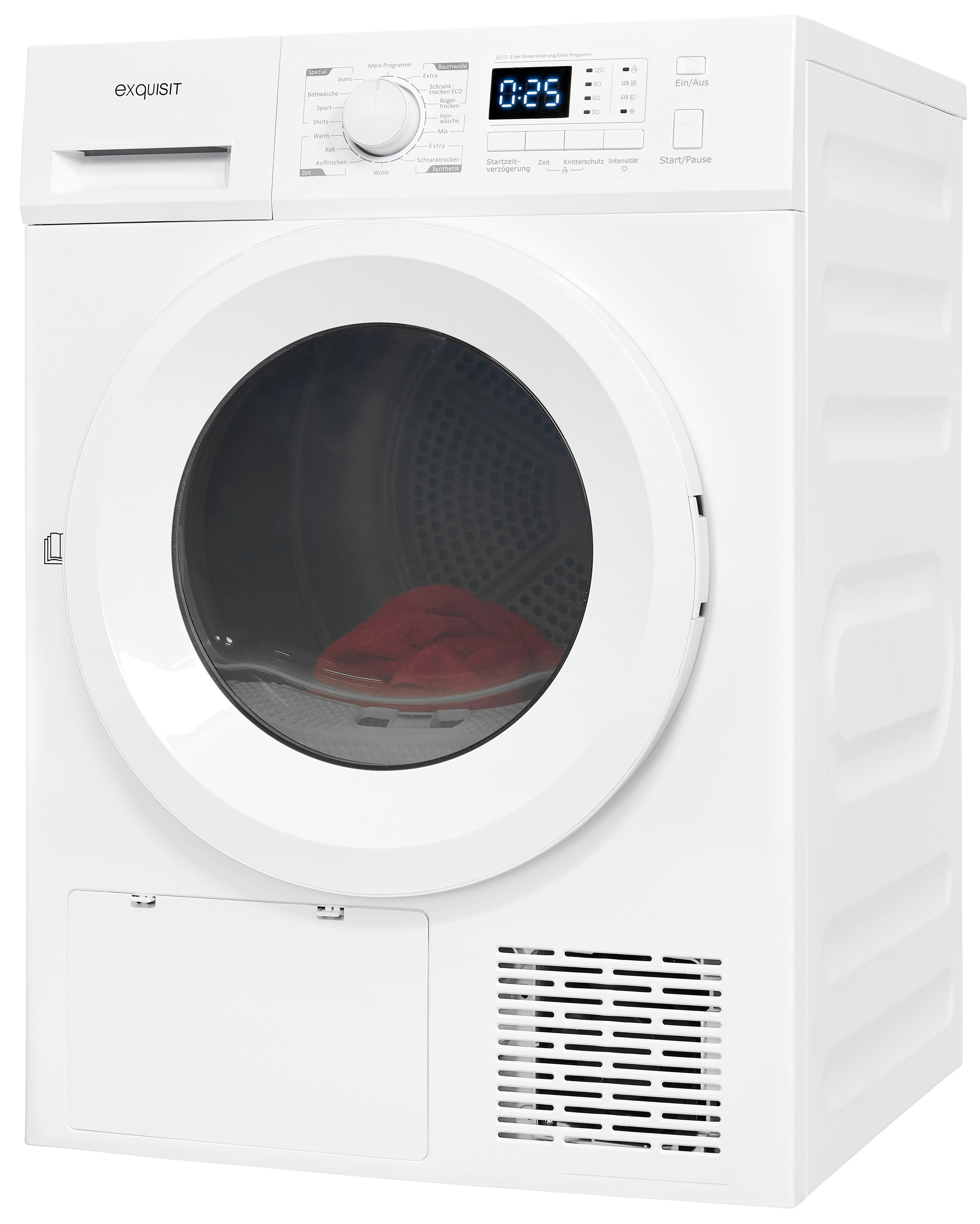 Exquisit TWP803-030 Wärmepumpentrockner – 8 kg, 16 Programme, Energieeffizienzklasse A++, Weiß Exquisit TWP803-030 Wärmepumpentrockner – 8 kg, 16 Programme, Energieeffizienzklasse A++, Weiß