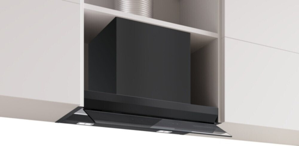 Bosch DBB67DP60 Serie 6, Integrierte Designhaube, 60 cm, Klarglas schwarz