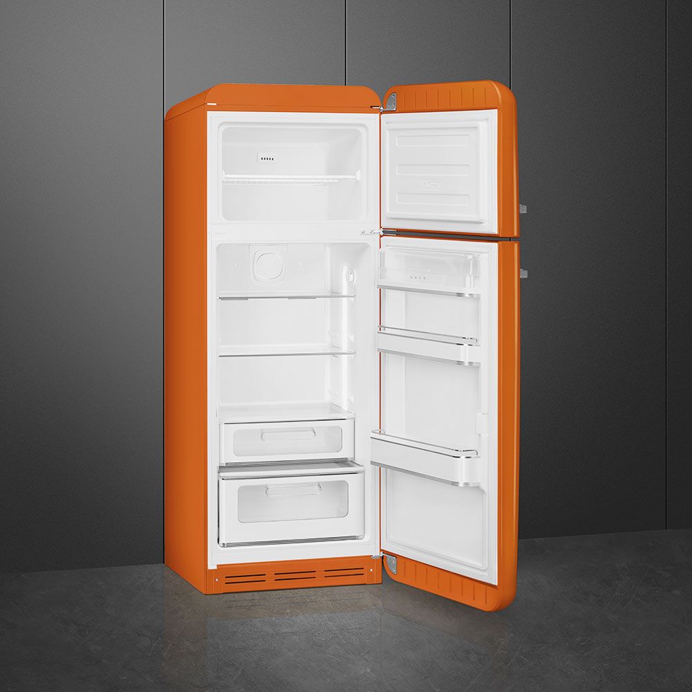 Smeg 50-iger Style Stand-Kühl-/Gefrierkombi R Orange FAB30ROR5