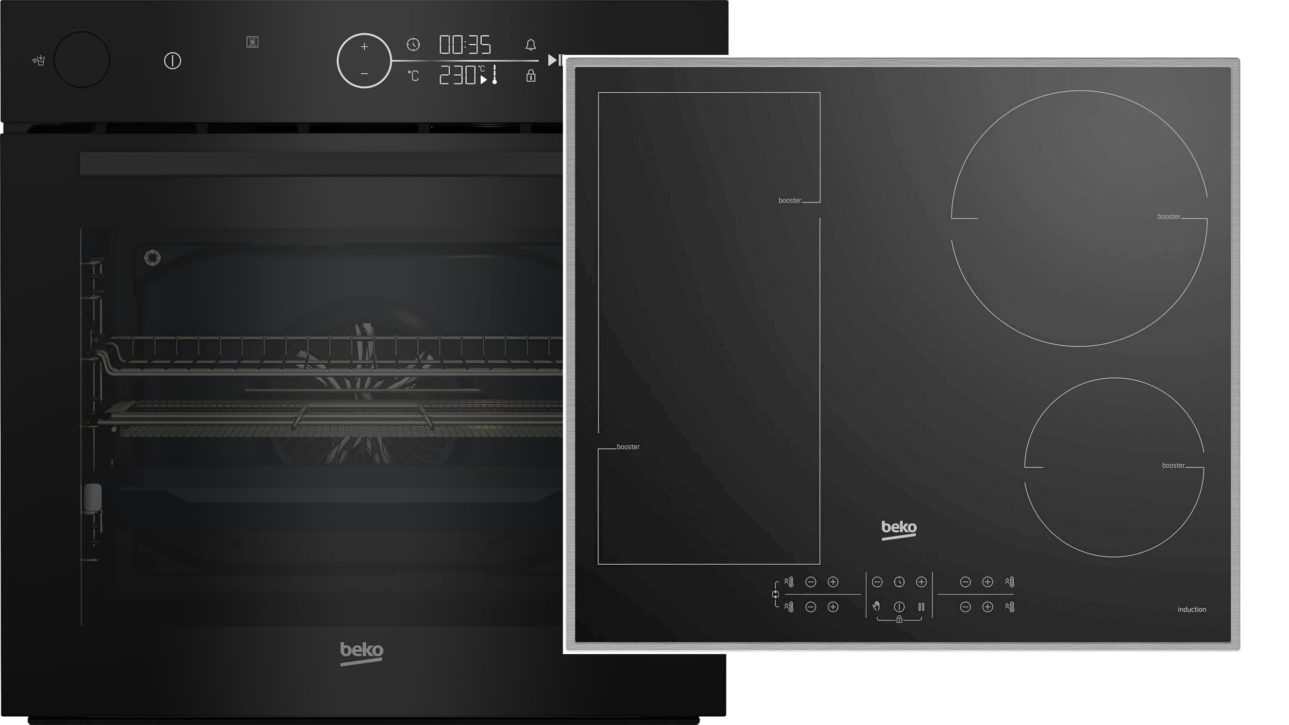 Beko BCBISA17400KSBMPS + Beko HII 64200 FMTX autarke Geräte Herdset