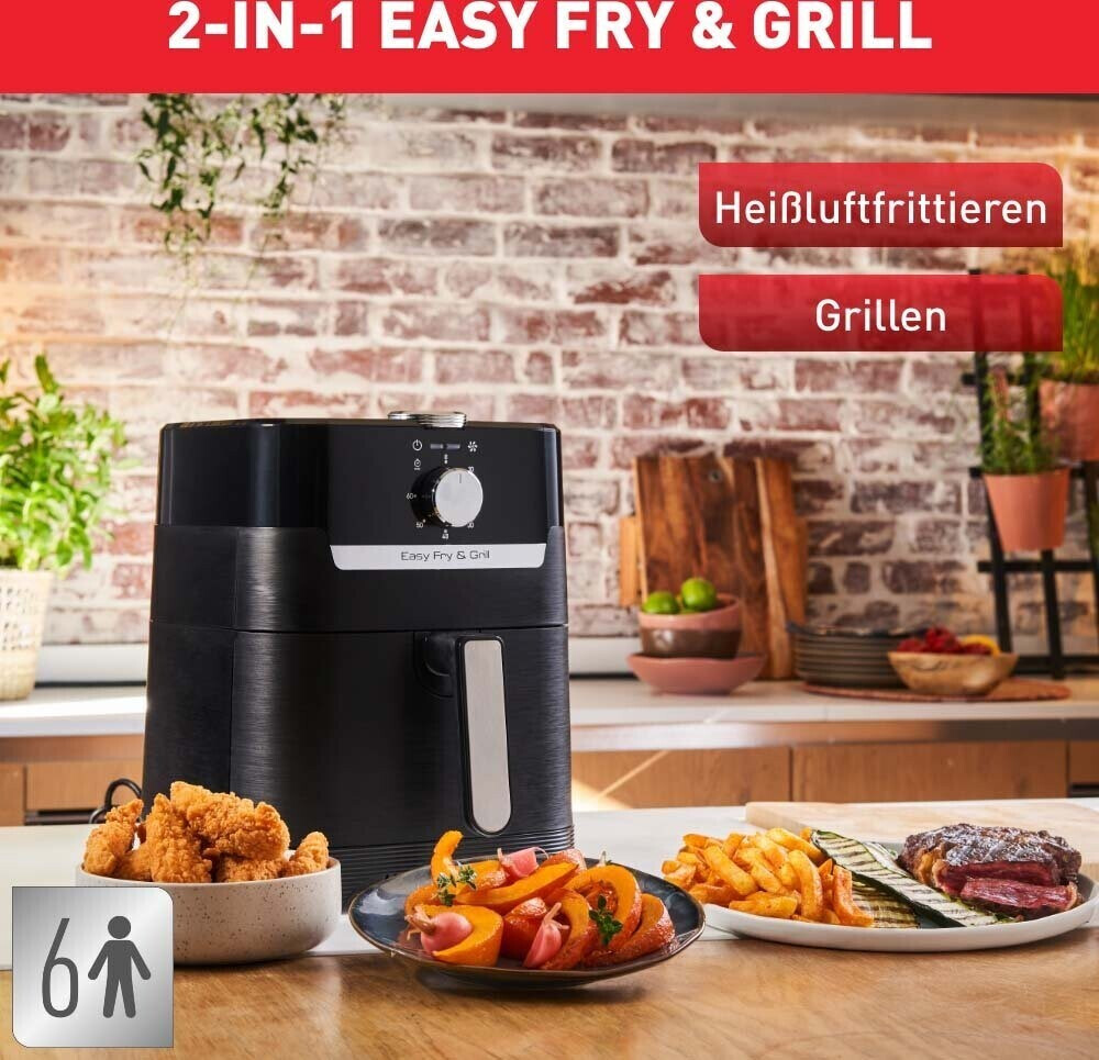 Tefal EY5018 Easy Fry & Classic Grill  Heißluftfritteuse, 2-in-1 Technologie (Air Fryer und Grill) XL