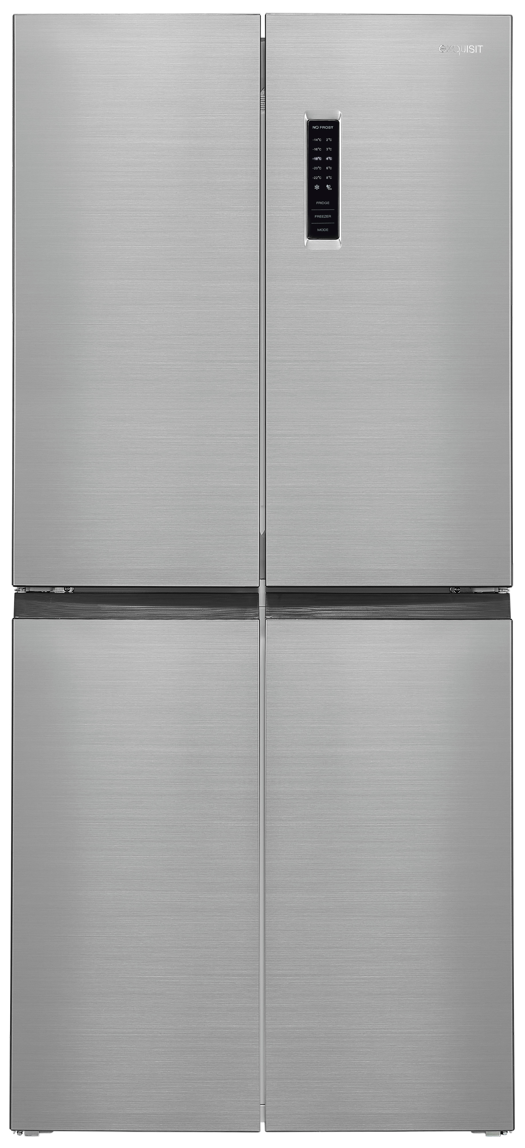 Exquisit MD365-125-040D inox – Side-by-Side-Kühlschrank mit No-Frost, 362 Liter, Edelstahl-Optik Exquisit MD365-125-040D inox – Side-by-Side-Kühlschrank mit No-Frost, 362 Liter, Edelstahl-Optik