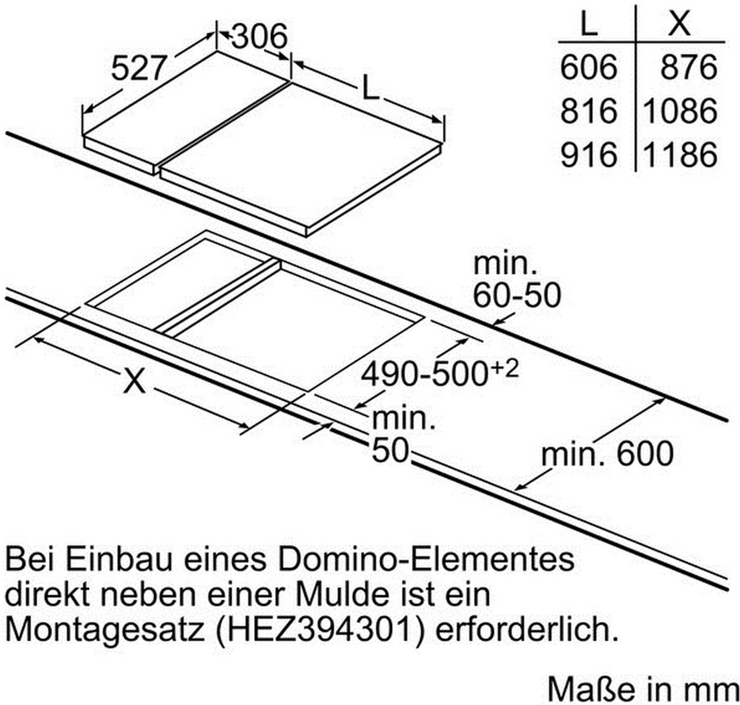 Bosch PIB375FB1E Domino-Kochfeld  Facettenschliff  autark  aufliegender Einbau  Standardbreite 30 