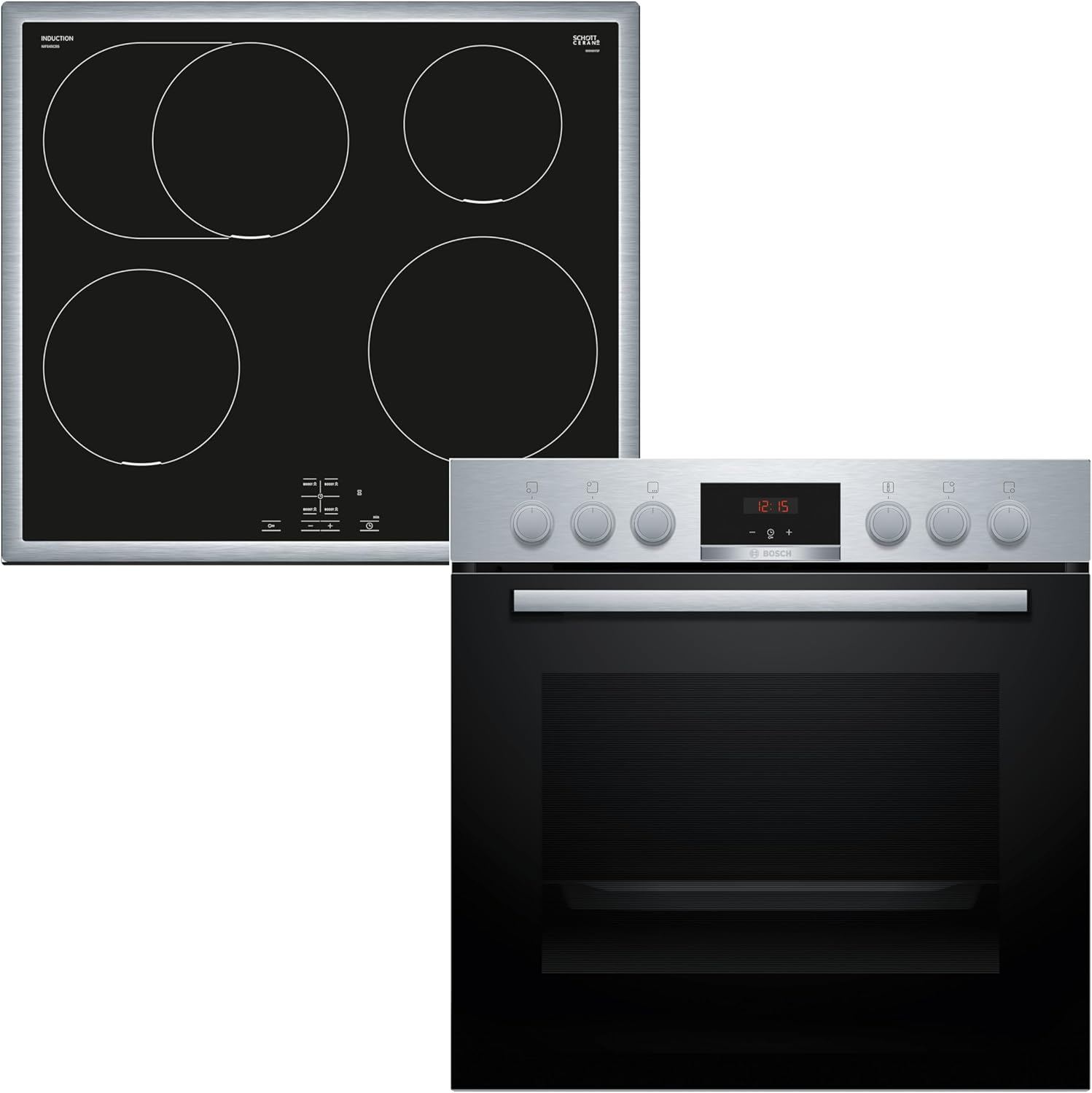 Bosch HND415LS62 (HEA513BS4 + NIF645CB5E) Einbauherd-Set Serie 4