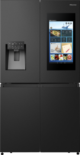 Hisense RQ760N4IFE Cross Door Kühl-Gefrierkombination, Total NoFrost, Smart Connectivity mit Display und WiFi