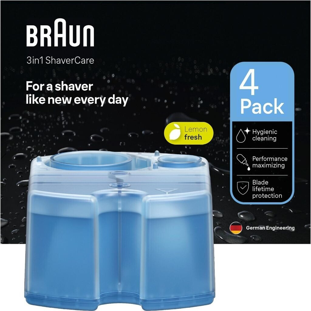 Braun Rasierer-Reinigungsstation 4er Pack Kartuschen