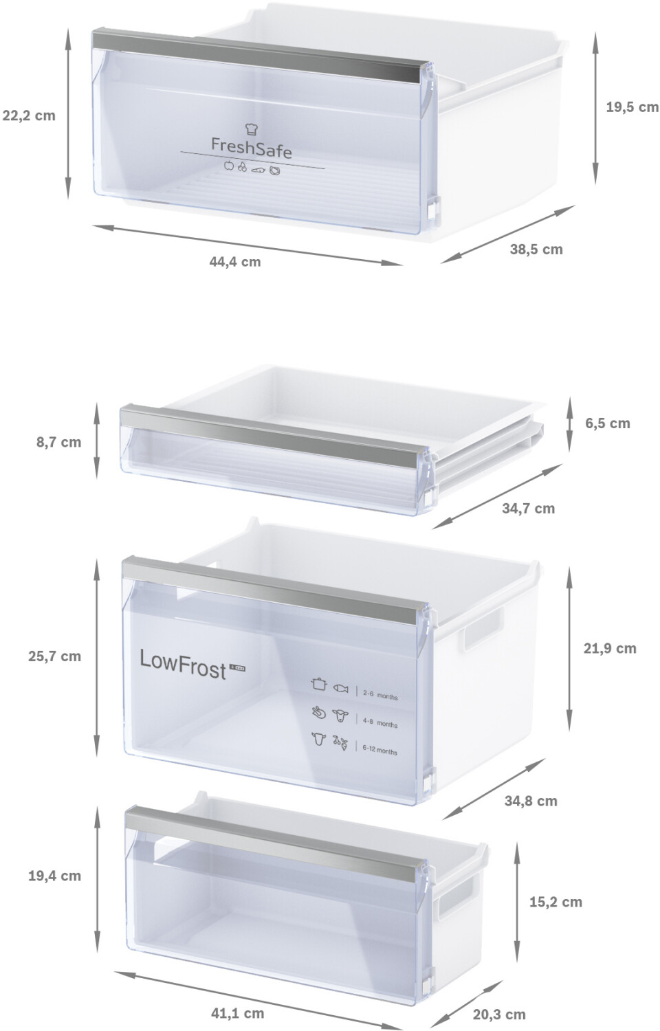 Neff KI5862SE0S Einbaukühlschrank  Inhalt Kühlbereich 183 Liter 
