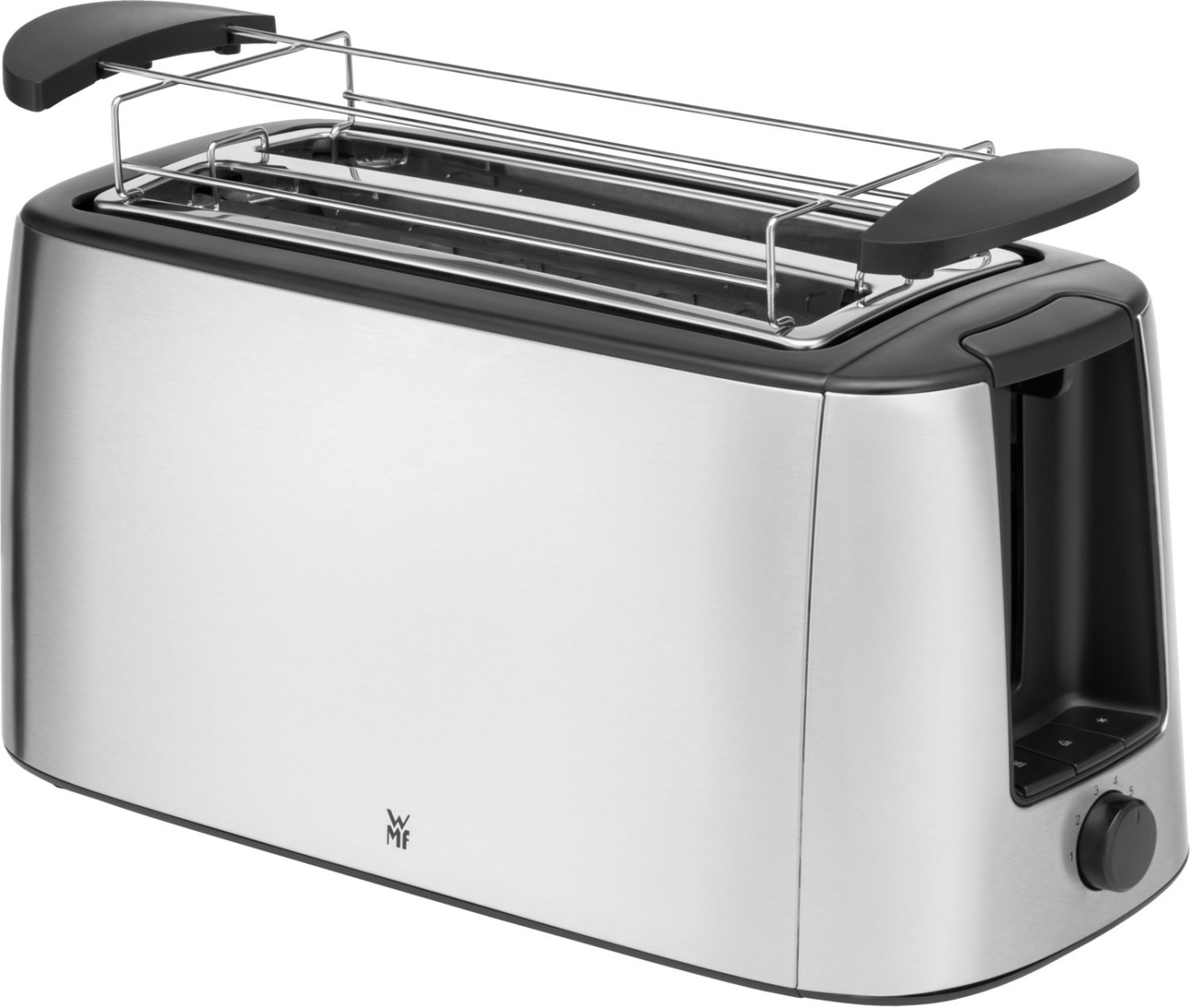WMF Bueno Pro 0414150011 Toaster Langschlitz 4 Scheiben mit Brötchenaufsatz