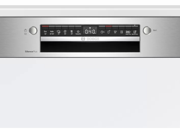 Bosch SMI4HCS48E Serie 4 Teilintegrierter Geschirrspüler 60 cm Edelstahl