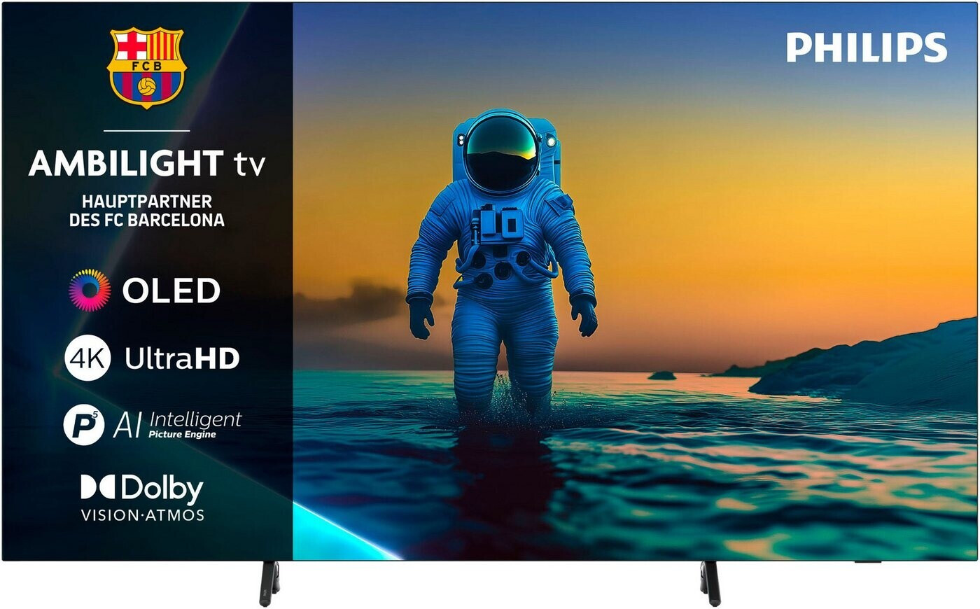Philips 77OLED810 OLED Smart TV - 77 Zoll Display mit P5 AI Perfect Picture Engine Ultra HD
