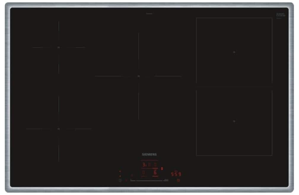 Siemens ED845HWB1E  Induktionskochfeld  flacher, breiter Rahmen  autark 