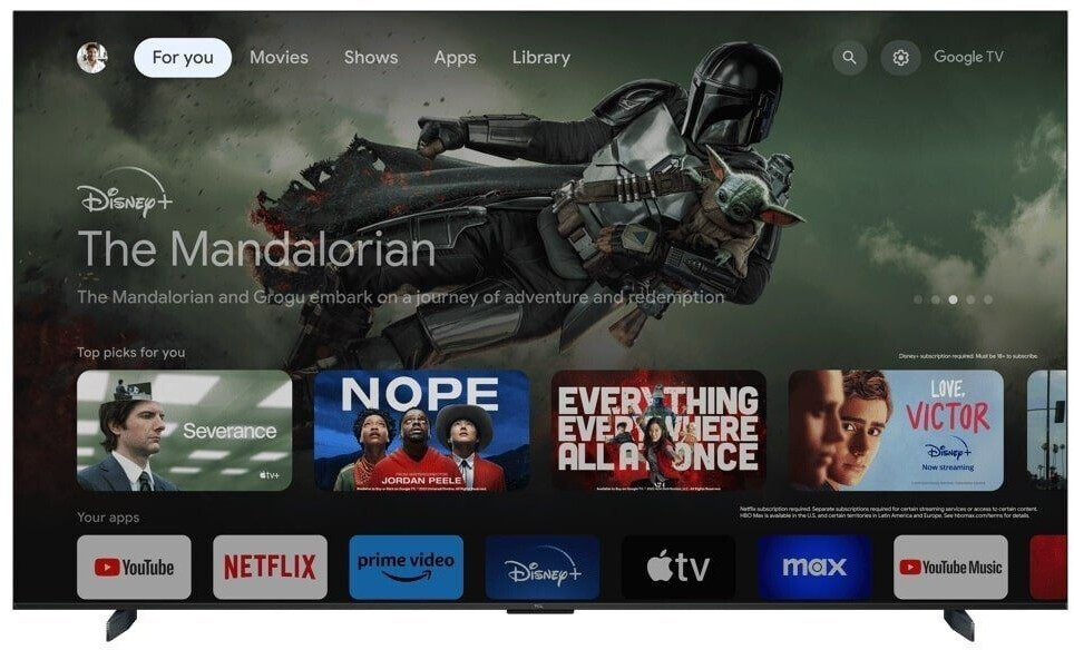 TCL 98UHD870X1 LED Fernseher 98 Zoll 4K UHD HDR SmartTV 